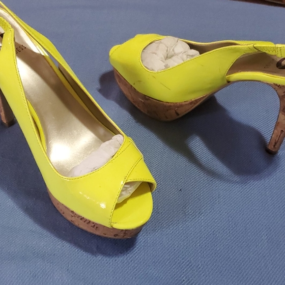 GUESS PEEP TOE SLINGBACK HIGH HEEL - Picture 7 of 10